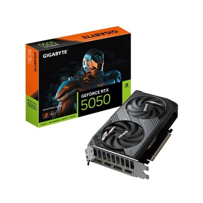 4719331356743 GIGABYTE GeForce RTX 5050 WINDFORCE OC 8G Grafikkarte - 8GB GDDR6,