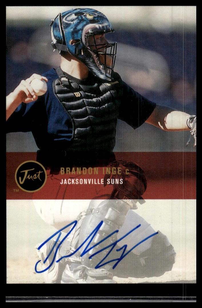 2000 Just #BA-51 Brandon Inge Autographs Black /50