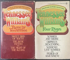 Tennessee Williams 2 Book Lot ~ Four Plays, Three By Tennessee 1st Ed
