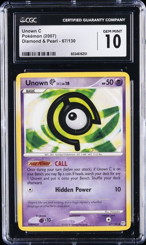 Unown [C] graded CGC 10 for sale on eBay