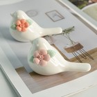 Bird Figurine Bird Statue Ceramic Craft Collectible Animal Model Sculpture Small