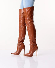 AROLLO,Overknee Stiefel,Gr.44 NEU, echt Leder