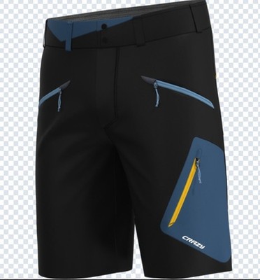 Crazy Idea Resolution Short Men Elastic Outdoor Shorts for Men Sulphur