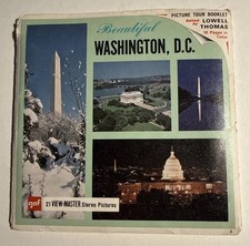 View-Master Beautiful WASHINGTON D.C. A800 3 Reel Set  Booklet 3 