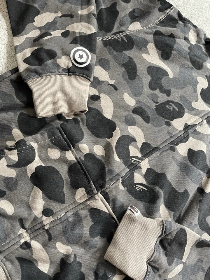 Sudadera con Capucha Bape Camo Shark Cremallera Completa - XL (Juventud) Foto 3 de 4