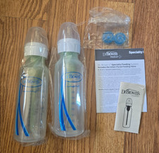 2 Dr. Brown's Baby Bottles, New INSTRUCTIONS 8.5 Oz.