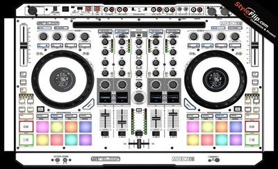 Reloop Mixon 8 Pro Skin | White | Protective Decal | StyleFlip
