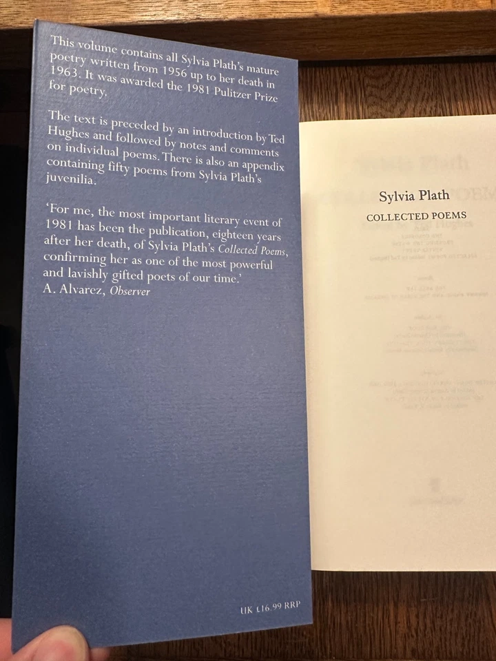 Sylvia Plath - Collected Poems 1989 PB POETRY LITERATURE BELL JAR NEAR FINE Foto 4 de 4