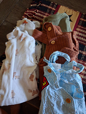 Carter's Old Navy Baby Clothing Lot Sleepers Romper Overalls 0-3M 3-6M
