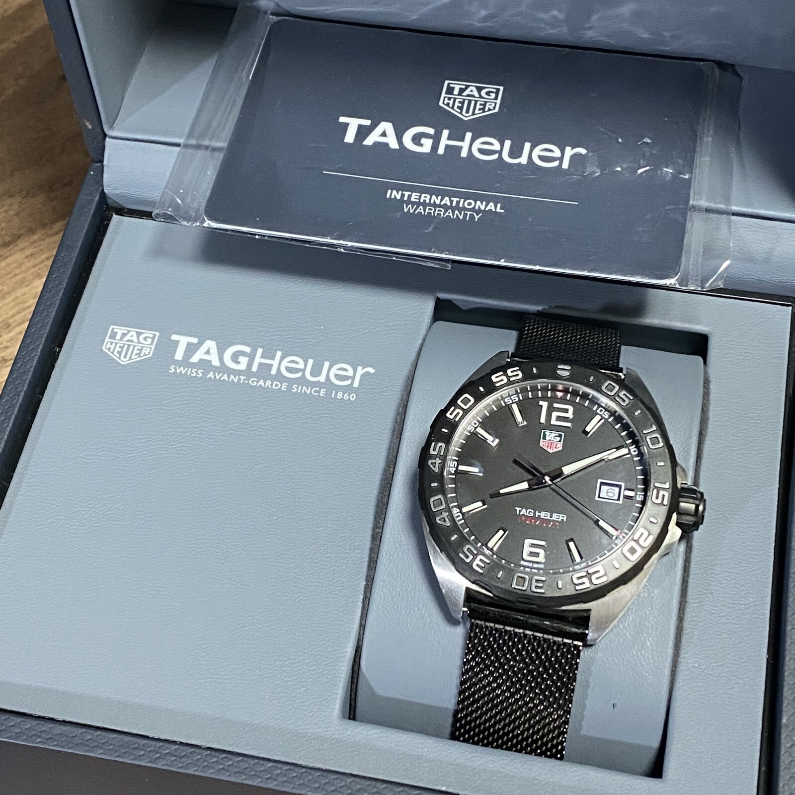 TAG Heuer Formula 1 WAZ1110 Quartz Men's Watch 39mm Black Dial Stainless Steel