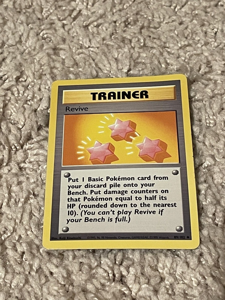 Trainer Revive 1st edition 89/102 Pokemon Card nm