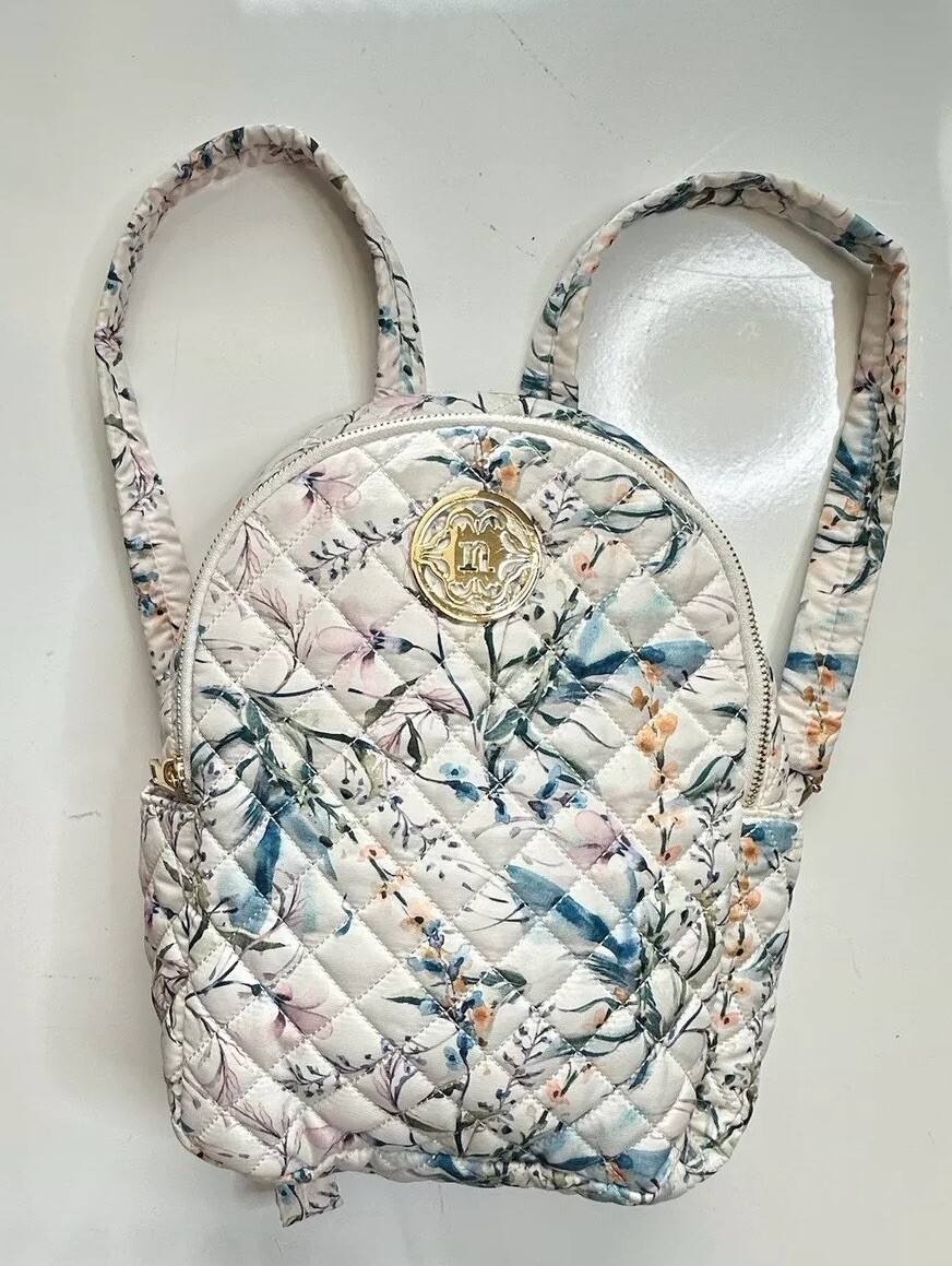 Nanette Lepore Backpack Quilted Printed Mini Floral Boho  display picture 2