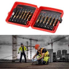 13PC Titanium Combination Drill Tap Bit Set SEA Metric Tap Kits for Screw NEW US