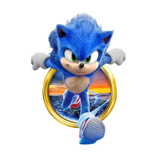Sonic Wall Stickers Childrens Room Graffiti Decoration Christmas 3D Wall Sticker - Picture 3 of 28