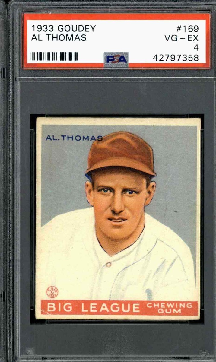 ウォルデ・モート 1933 Goudey #169 Al Thomas - PSA 4 | eBay