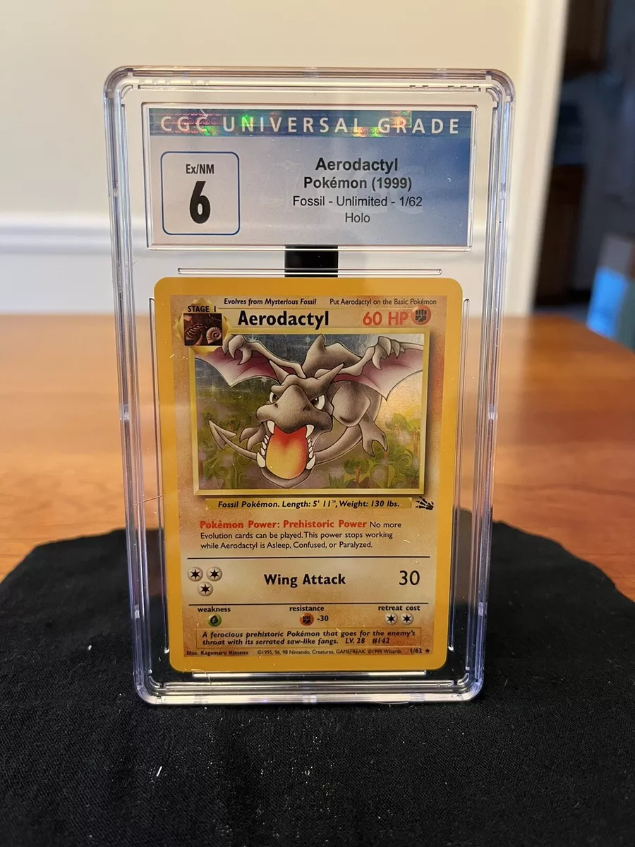 AERODACTYL - 1/62 - Fossil Set - Holo - Pokemon Card - Exc / Near Mint -  Vintage