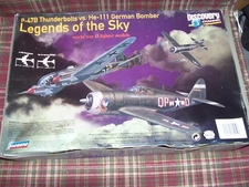 Legends of the Sky Discovery Channel 1:72 scale. Two P-47's and One HE-111