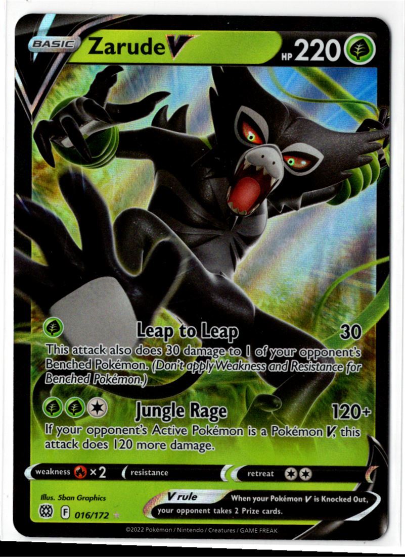 Pokemon TCG Brilliant Stars Zarude V #16