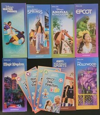 2025 Walt Disney World Theme Park Guide Maps 7 map Brochures set NEWEST BONUS