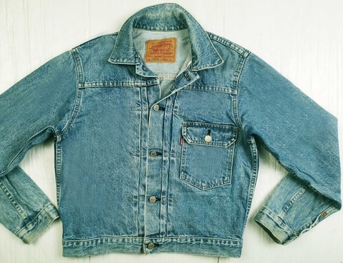 *HOT VTG 1940 REPRO LEVI'S 70502 BIG E SELVEDGE FLAP Pck Denim JACKET Jeans 38 S