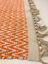miniatura 6  - Rust Orange Jodełka Ręcznie robiona bawełniana juta Odwracalny Kilim Dywan 90x150cm