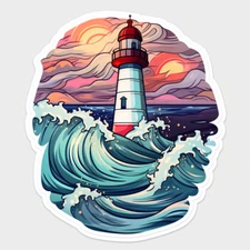 Huge XXXL Car Decal Sticker Lighthouse Decal