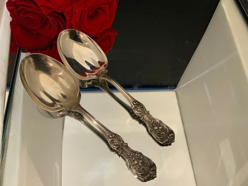 1  REED & BARTON  ~ FRANCIS I ~ PRESERVE SPOON - 7 3/4" LONG