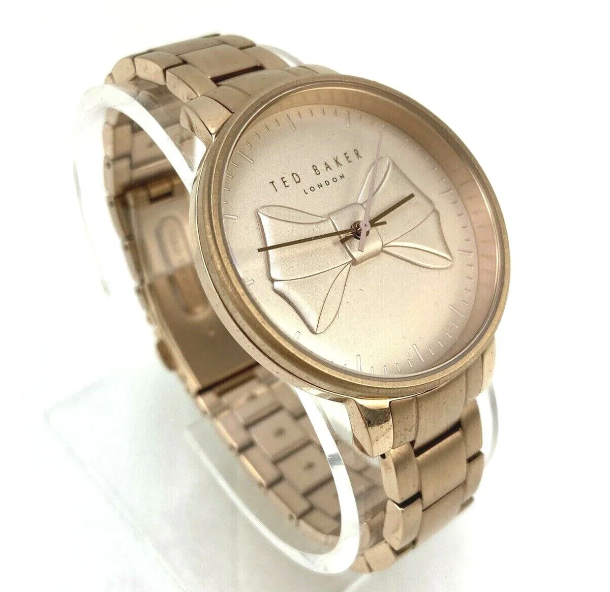 Baker rose gold ladies clearance watch