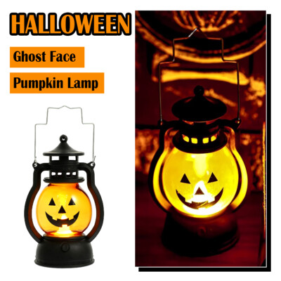 Halloween Pumpkin Light decoration flickering candle lights retro night small up