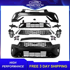 Complete Front Bumper Grille Kit with Fog Lights For 2021-2024 Kia K5 EX LX LXS