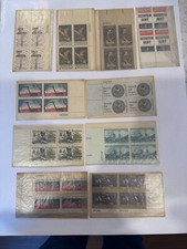 US MNH Postage Stamps - 10 Different 5c Plate Blocks - actual lot pictured 130