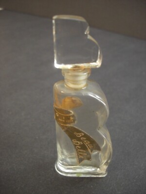 Vintage - Bourjois Beau Belle  1 oz  - 4.5'' Perfume Bottle - Empty