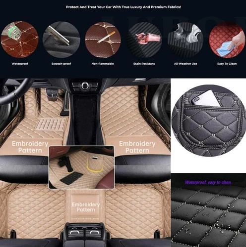 For Hummer H2 H3 H3T All Models Car Floor Mats Custom Waterproof Carpets Liner - Picture 31 of 37