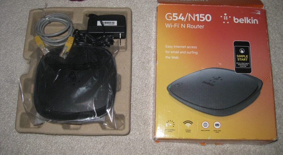 NIB Belkin G54 N150 WiFi N Router F9K1009 - Image 2 of 4