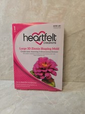 Heartfelt Creations Paper crafting 3D Flower Shaping Mold - Large Zinnia