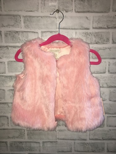 GIRLS 4 PINK FAUX FUR VEST 