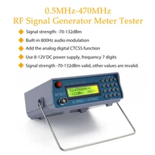 0.5Mhz-470Mhz RF Signal Generator Meter Tester For FM Radio Walkie-Talkie debug