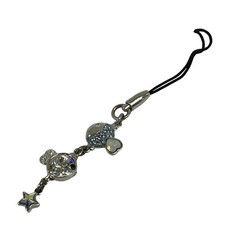 SWAROVSKI Silver Light Blue Multi Hardware Swarovski Crystal Bag Charm