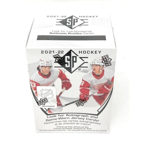 Upper Deck 2021-22 SP Hockey Card Blaster Box (8 Packs of Hockey Cards)
