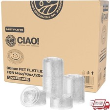 Durable Eco-Friendly Ultra Clear PET Cups Cold Beverages Boba Smoothies New