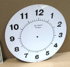 CLOCK SIGN - Tru Tempo Clock Face -12" ROUND Made in Springfield Ohio Dated 1984