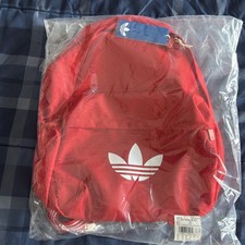Adidas Adicolor Classic Scarlet Red Backpack Trifol Red/White NWT