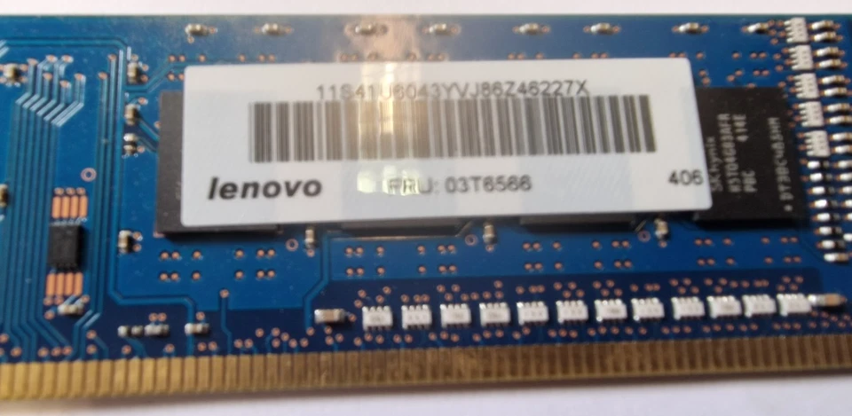 Lenovo 8 GB 2x4 DDR3‑1600 MHz PC3‑12800 UDIMM 03T6566 #B-462-02 - Bild 3 von 3