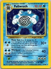 Poliwrath Unlimited Holo Holo Rare BSS 013/102 MP