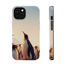 iPhone Radiant Penguin Colony Design 17 Slim Everyday Designer Case � iPhone Cas