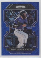 2022 Panini Prizm Tier II Blue Mojo Prizm 25/199 Charlie Blackmon #201 0a3