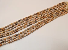 Petoskey Fossil Coral 8mm  Round Beads (16" strand)