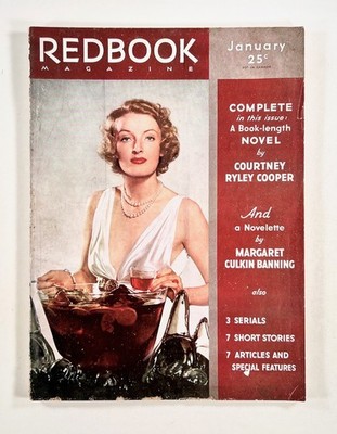 1936 Jan REDBOOK MAGAZINE Santa Claus Lucky Strike ad OGDEN NASH P.G. Wodehouse