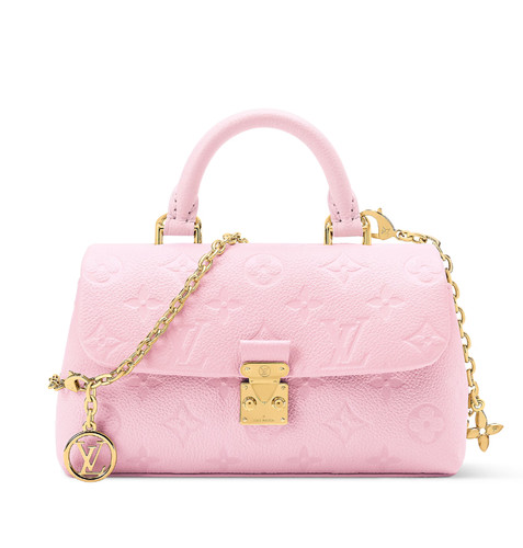 Louis Vuitton Monogram Nano Madeleine Shoulder Bag Pink M29448 Authentic LV