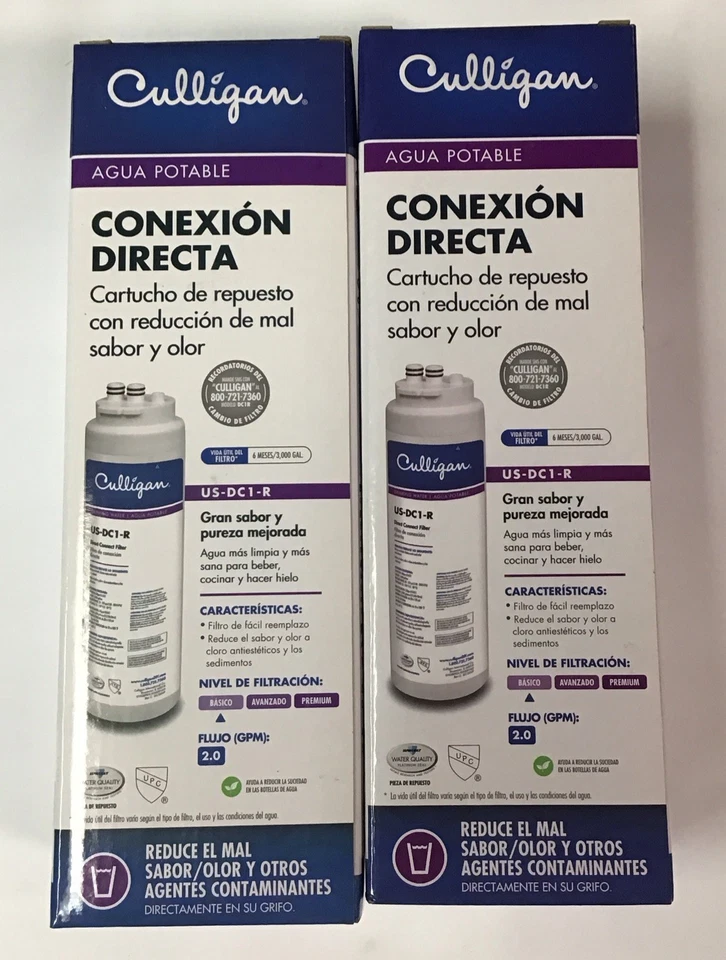 2 Culligan US DC1 R Under Sink Water Filter Replacement Cartridge 2000 Gallons - Image 3 of 3